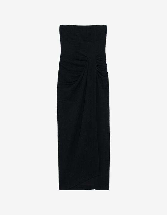 LONG FITTED BACKLESS DRESS