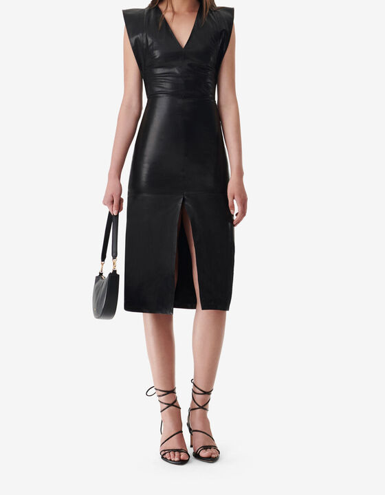 MIDI LAMBSKIN DRESS