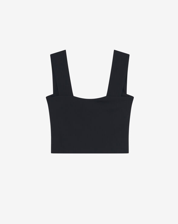 RAE SQUARE NECK JERSEY CROP TOP