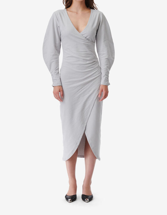 WRAPPED MIDI DRESS