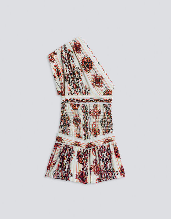 PRINTED ASYMMETRICAL DRESS
