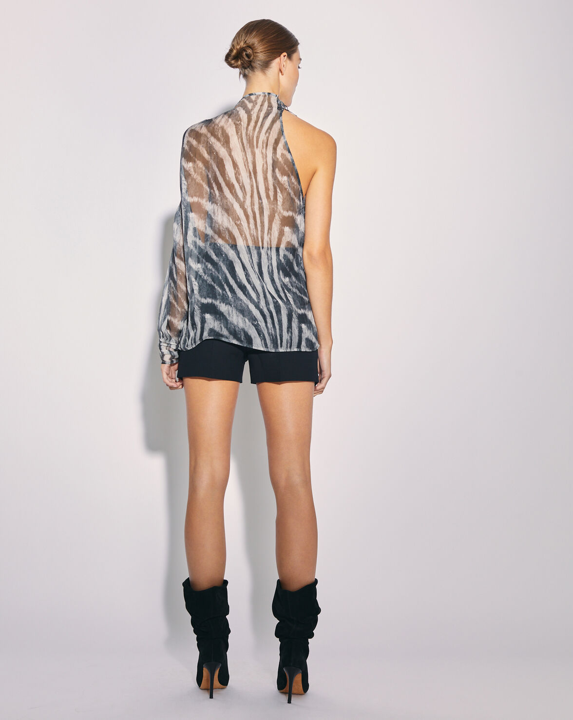 OPTIK HIGH WAIST STRAIGHT LEG SHORTS image number null