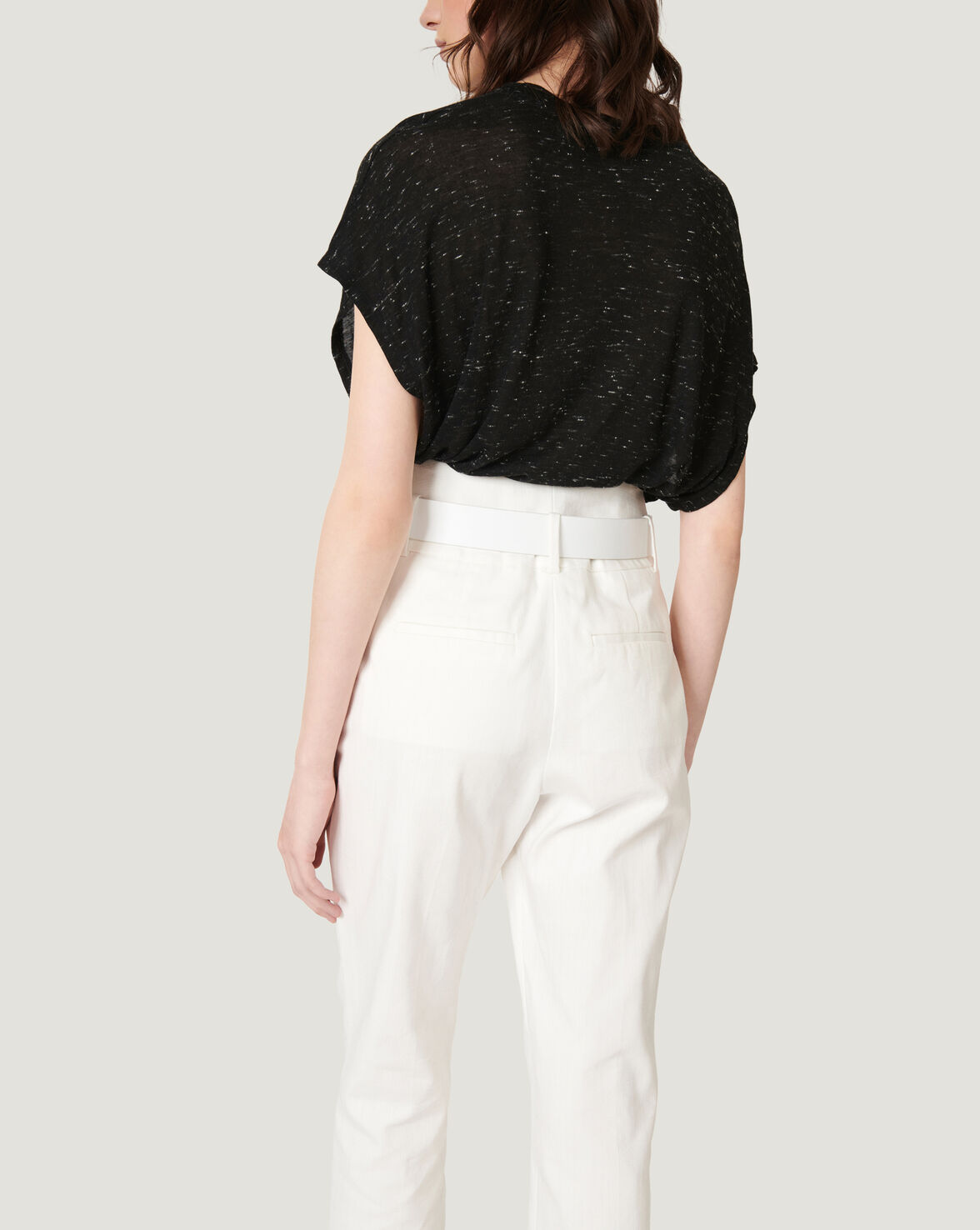 AOKI HIGH WAIST CROPPED TROUSERS image number null
