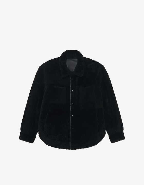 JANAEL REVERSIBLE LEATHER OVERSHIRT