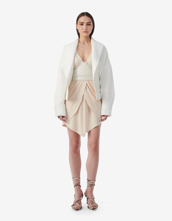 SHORT DRAPED SKIRT