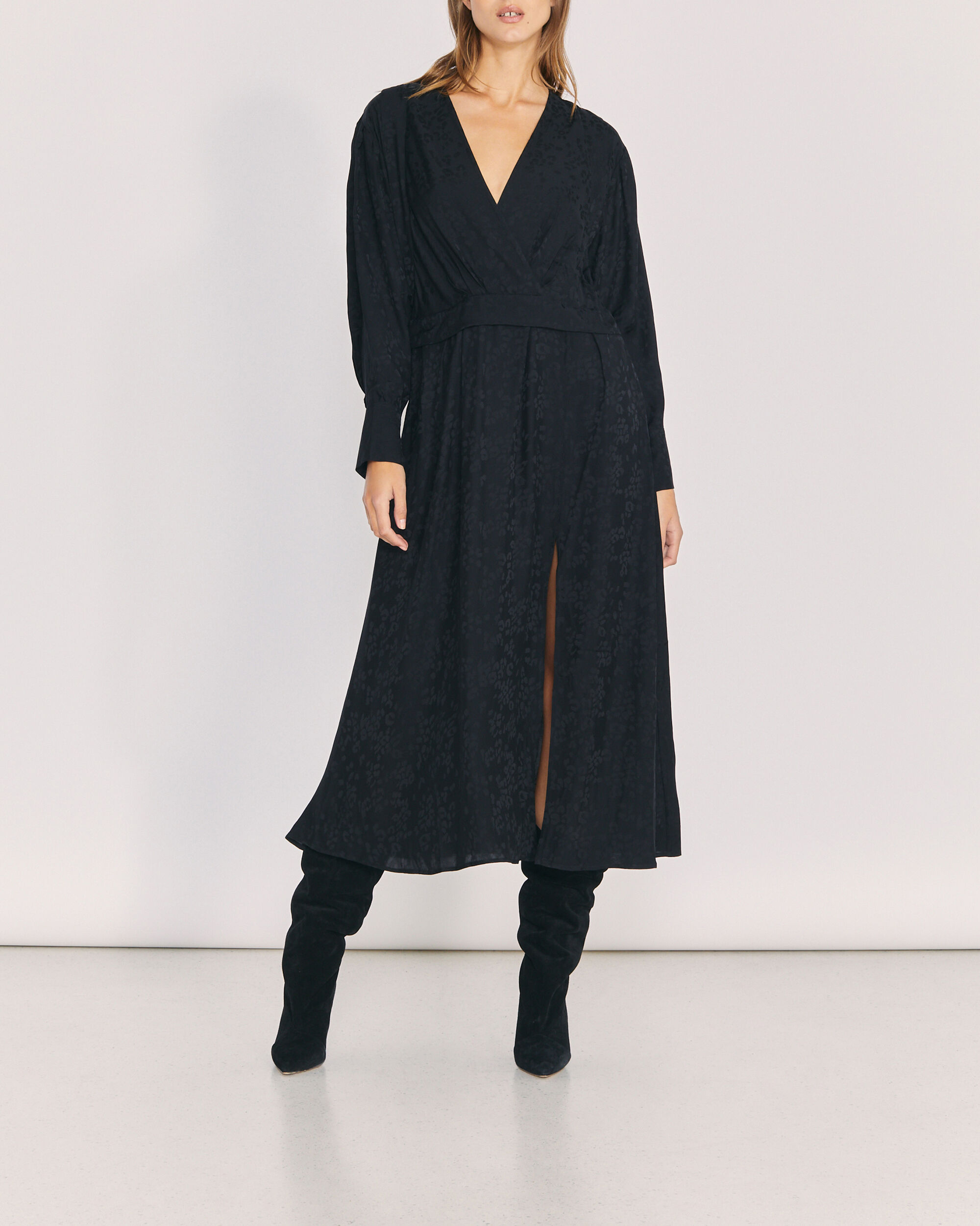 Iro Robe Longue Imprim L opard Antero ModeSens