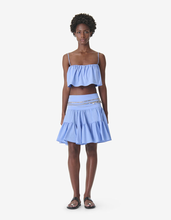 SHORT RUFFLED SKIRT
