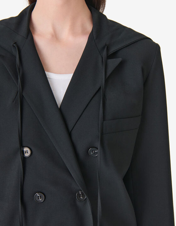 HOODED TAILORED JACKET