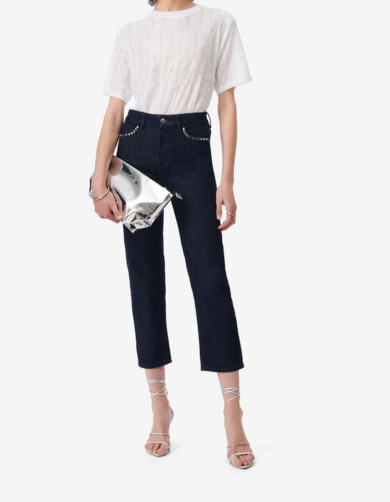 DENIM SLIM PANTS