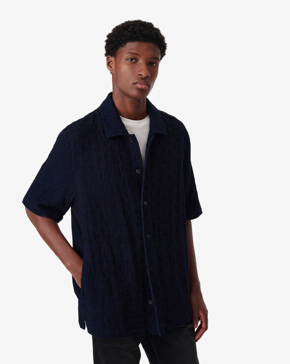 EZIO JACQUARD PATTERNED OVERSHIRT