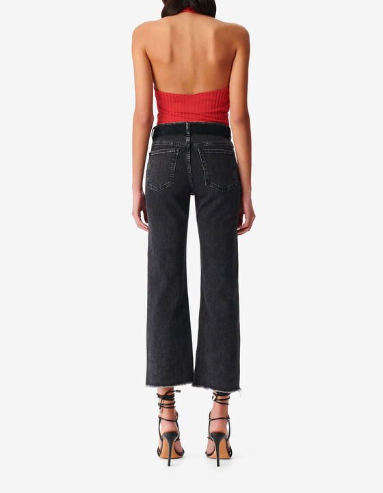 RIBBED OPEN BACK CROP TOP