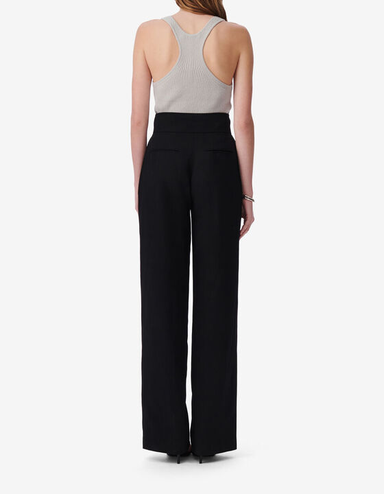 HIGH-WAISTED SUIT PANTS
