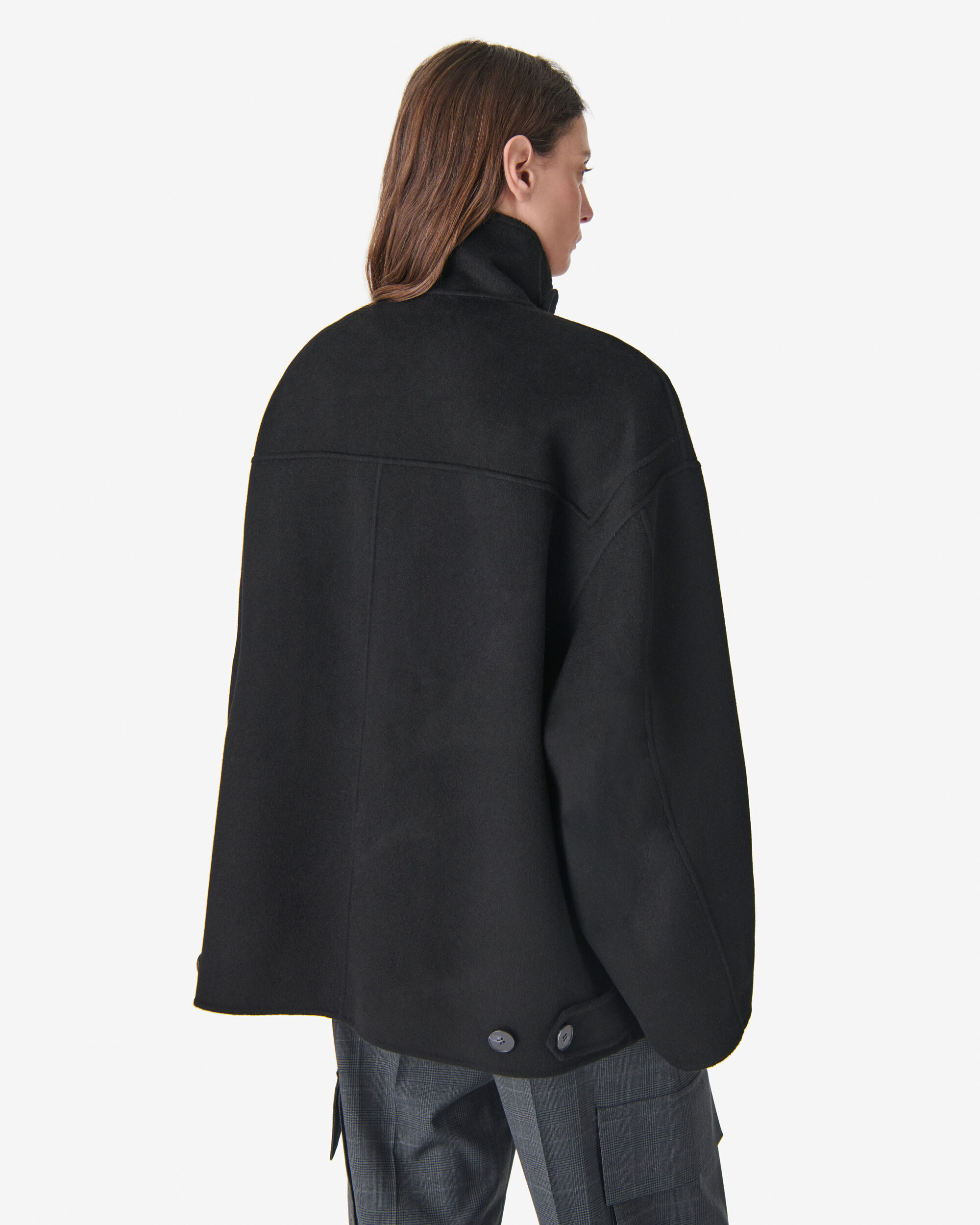 MIZARA women black wool structured jacket | IRO