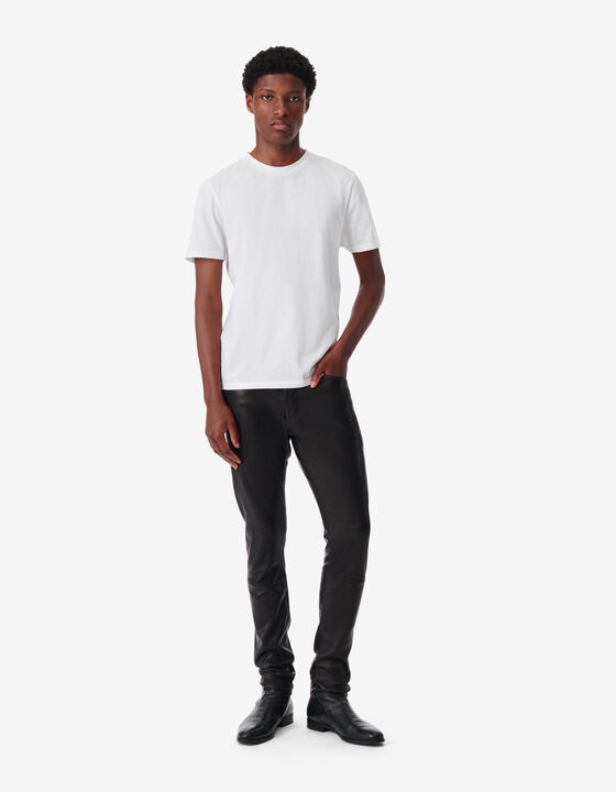 KARLO SLIM-FIT LEATHER PANTS