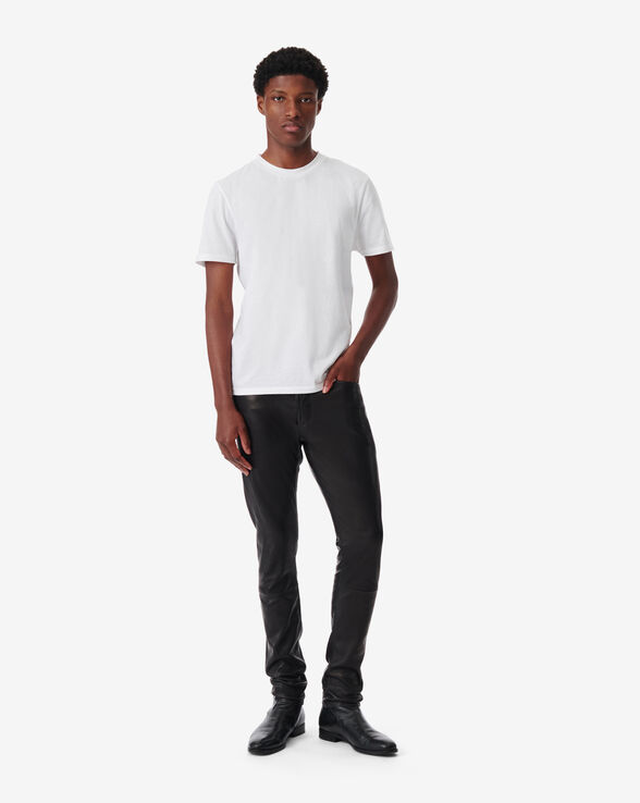 PANTALON SLIM EN CUIR KARLO