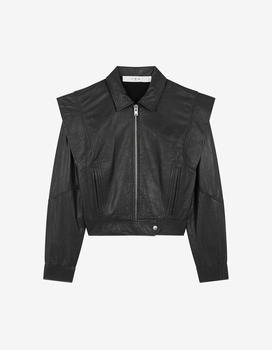 STRUCTURED LEATHER JACKET