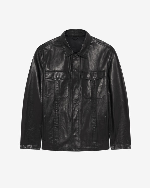 GRANT LEATHER OVERSHIRT