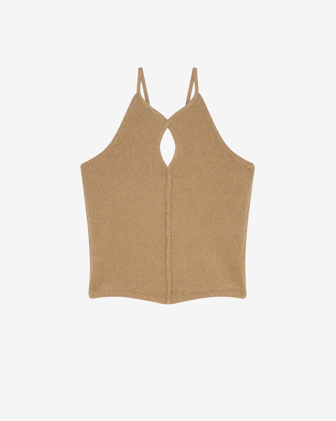 Iro Quidel Cut Out Knit Tank Top In Sand
