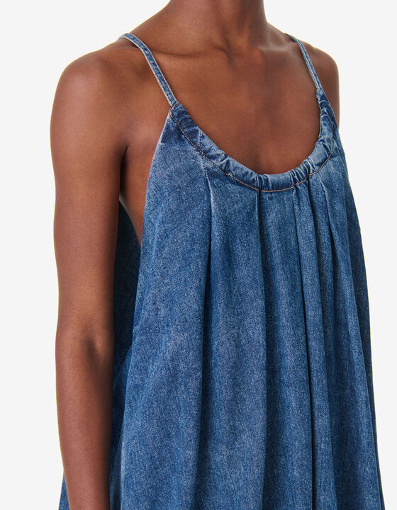 DENIM BALLOON DRESS