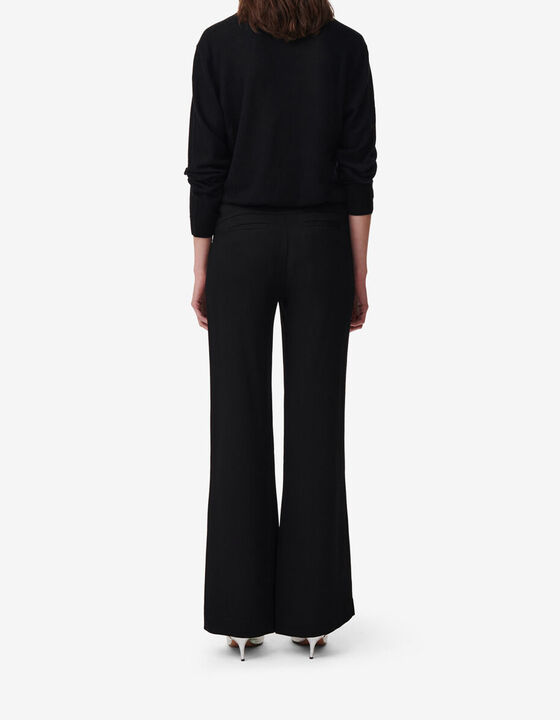 FLARED LOW-RISE PANTS