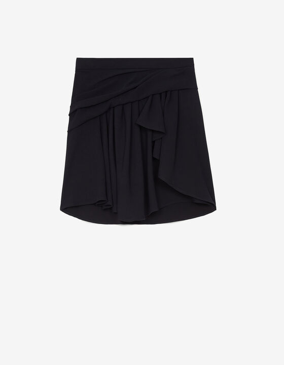 FLARED SKIRT WITH RUFFLES