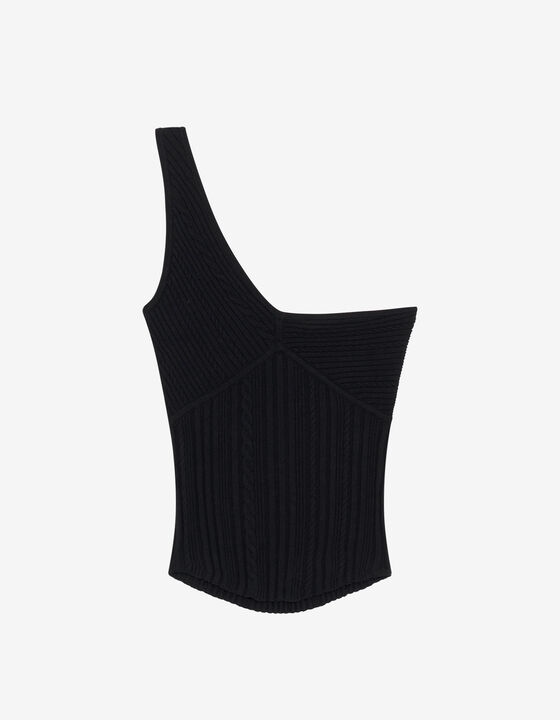 TOP ASYM&Eacute;TRIQUE EN MAILLE