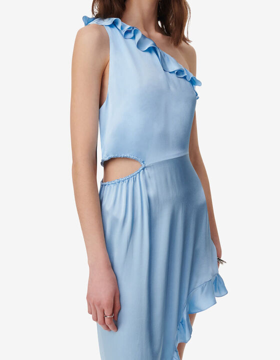 ASYMMETRICAL DRESS WITH RUFFLES