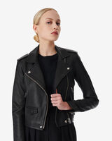 ASHVILLE LEATHER BIKER JACKET image number null