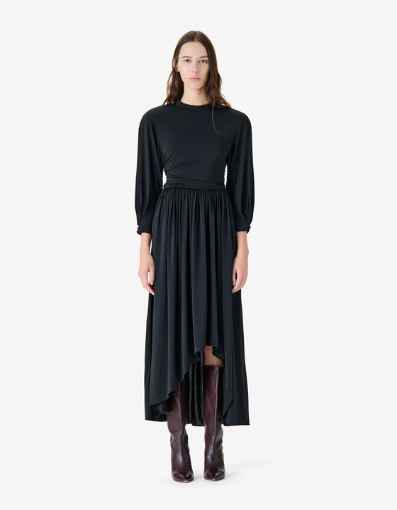LONG DRAPED DRESS