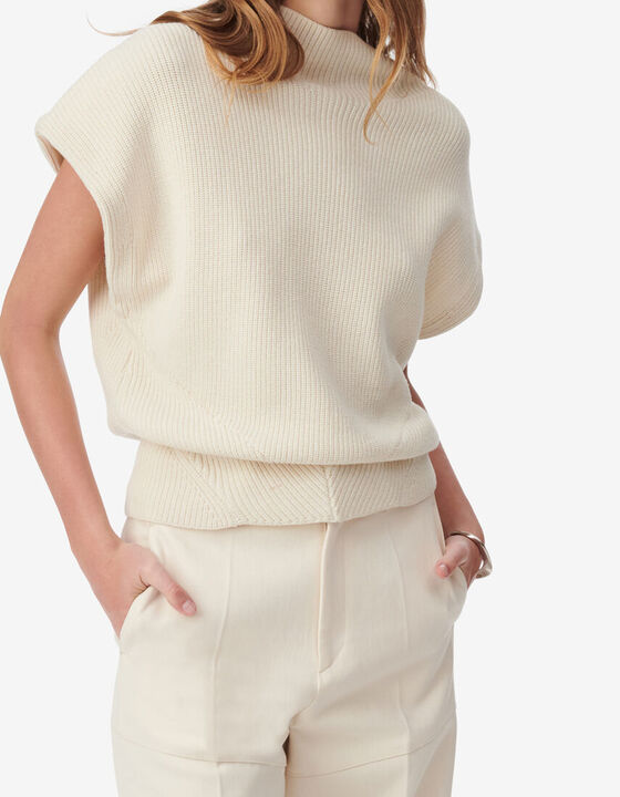 STAND-UP COLLAR SWEATER