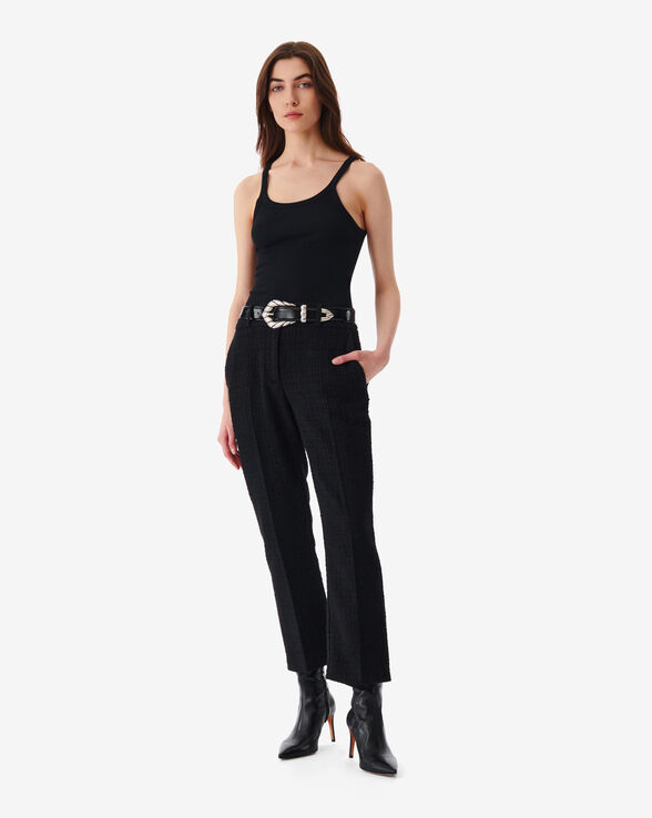 ABEMA LUREX TWEED PANTS