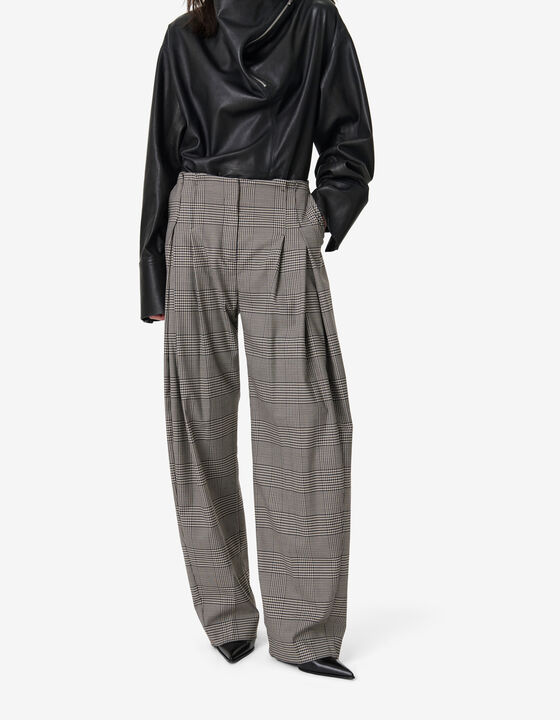 PLEATED SUIT PANTS