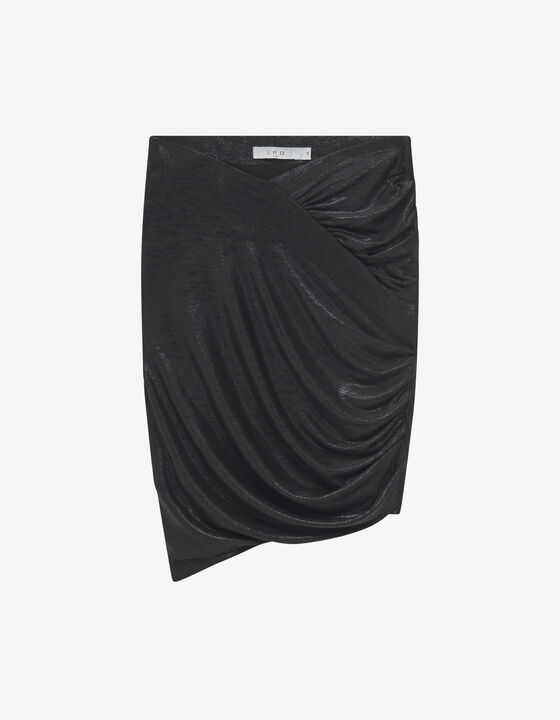OPHINE LUREX ASYMETRIC SKIRT
