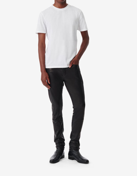 KARLO SLIM-FIT LEATHER PANTS