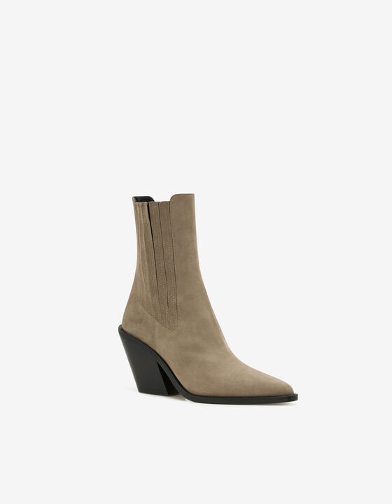 BOTTINES EN CUIR SU&Egrave;DE