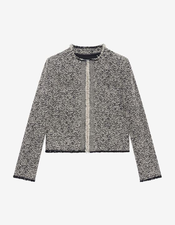 FRINGED TWEED JACKET
