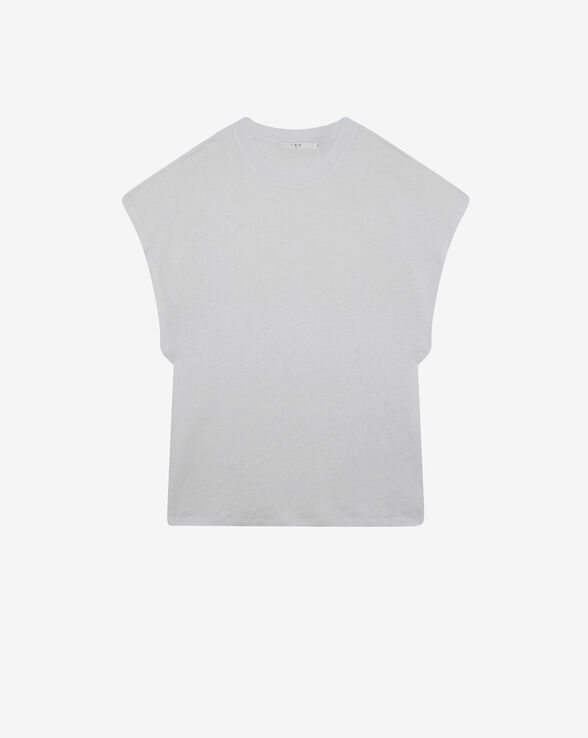 CIRO ROUND-NECK LINEN TANK TOP