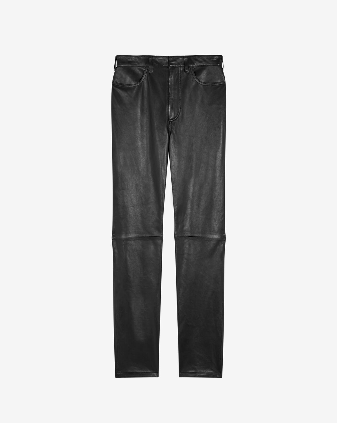 Shop Iro Jalil Leather Pants In Black