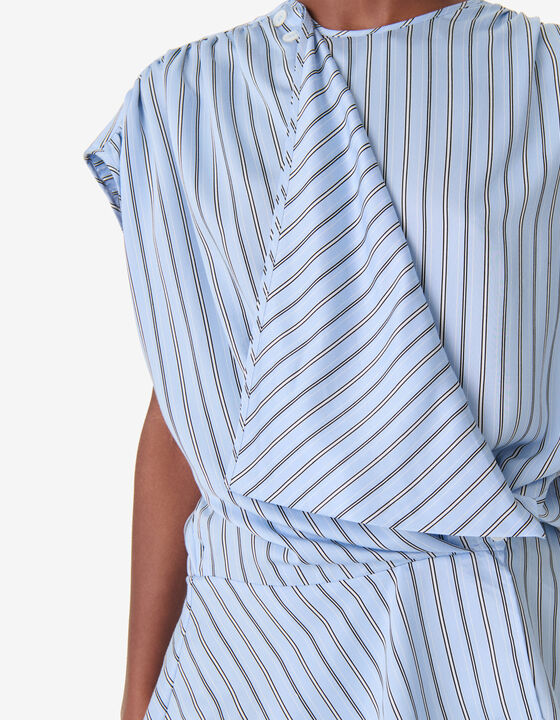 ASYMMETRICAL STRIPED TOP