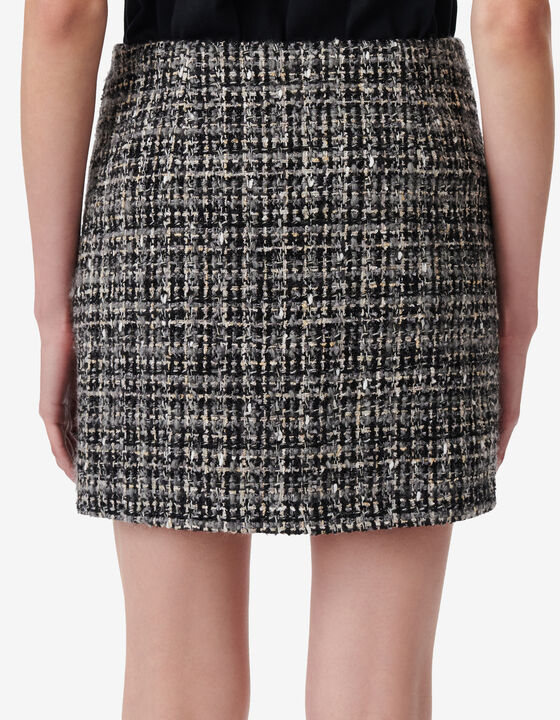 TWEED SHORT SKIRT