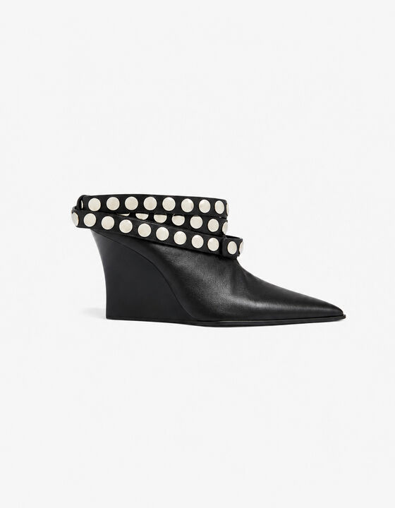 MULES STUDS EN CUIR
