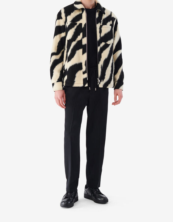 ZEBRA-PATTERNED OVERSHIRT