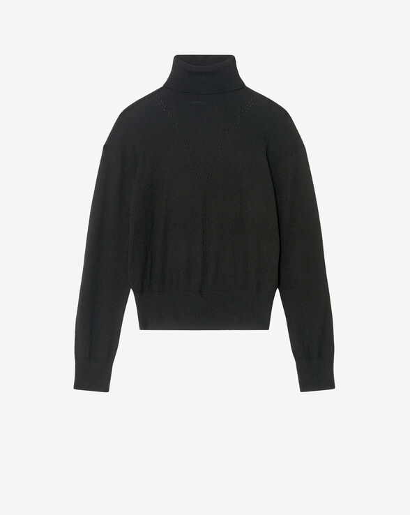 PULL COL MONTANT LAINE ET SOIE ZAHYO