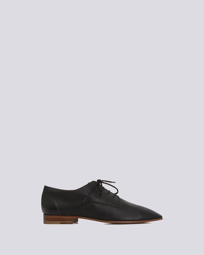 Iro Harley Smooth Leather Lace Up Derby In Black