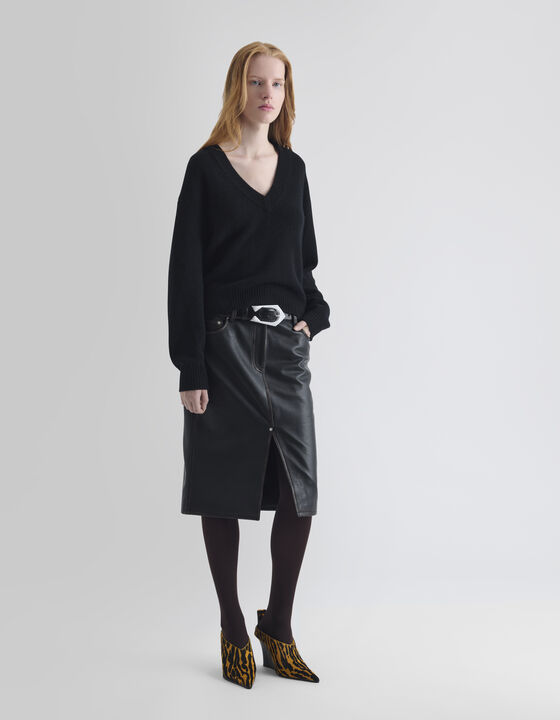 PULL COL V EN CACHEMIRE