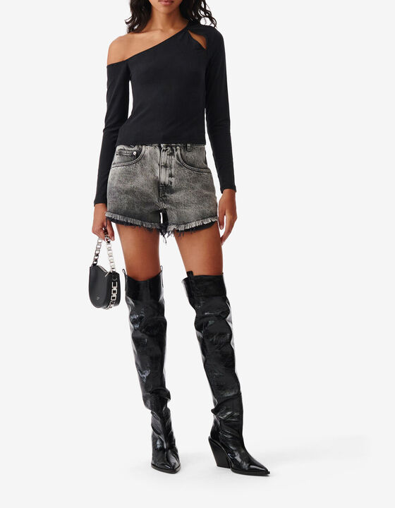 CROPPED ASYMMETRICAL TOP