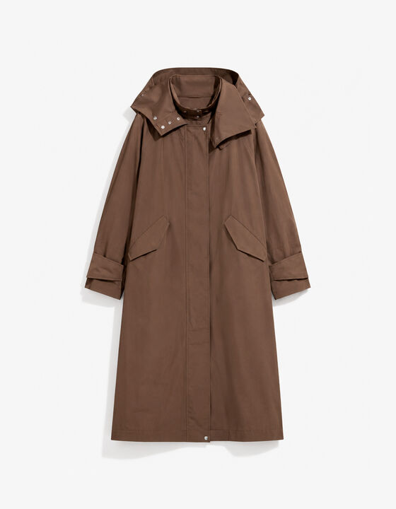 LONG HOODED COAT