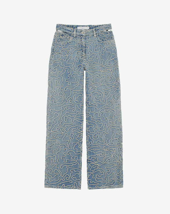 LAMBERT OVERSIZED EMBROIDERED JEANS