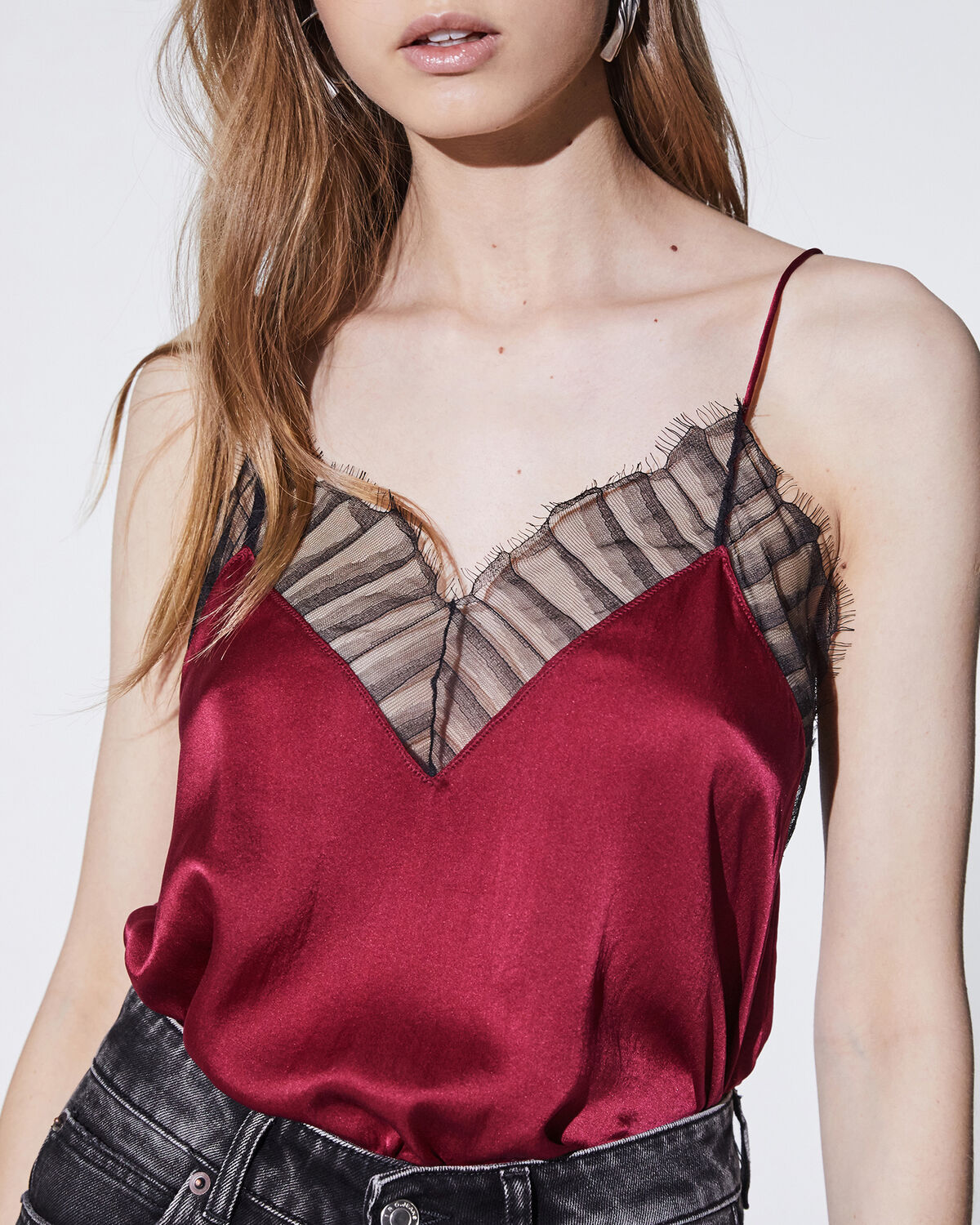 Berwyn Top Cranberry by IRO Paris