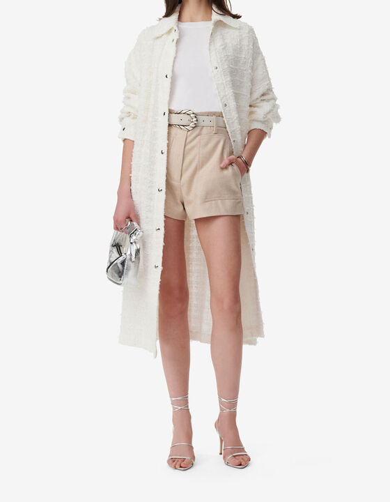 LONG TWEED OVERSHIRT